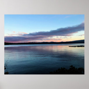 Sunset at Crescent Lake, OR Poster