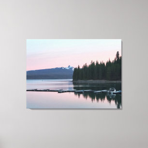Sunset at Crescent Lake, Oregon Canvas Print