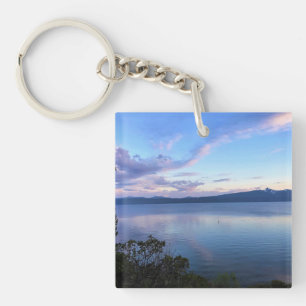 Sunset at Crescent Lake, Oregon Keychain