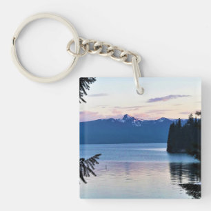 Sunset at Crescent Lake, Oregon Keychain