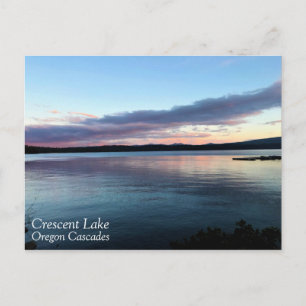 Sunset at Crescent Lake, Oregon Postcard