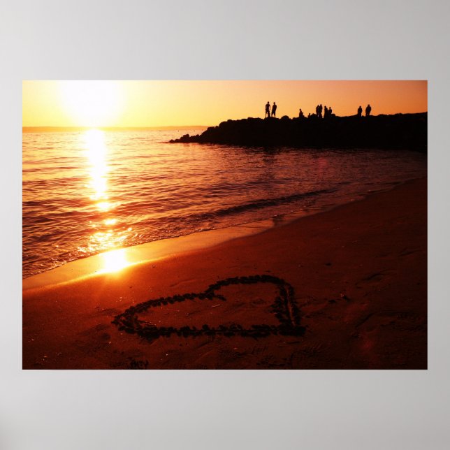 Sunset at Edmonds Washington Waterfront. Poster (Front)