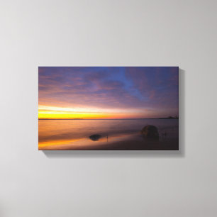 Sunset at Elk Rapids, Michigan. Canvas Print