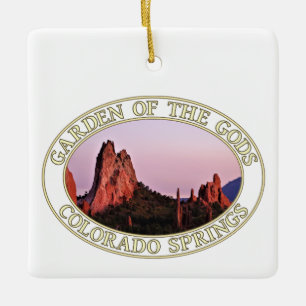 Sunset at Garden of the Gods in Colorado Springs Ceramic Ornament