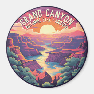 Sunset at Grand Canyon National Park Arizona Magnet