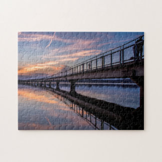 Sunset at Grey's Lake Park Jigsaw Puzzle
