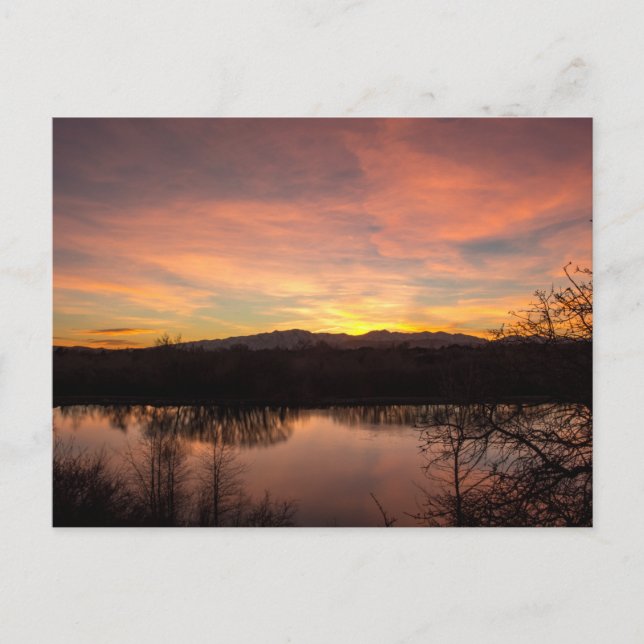 Sunset at Highland Glen Postcard (Front)