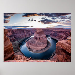 Sunset at Horseshoe Bend Poster
