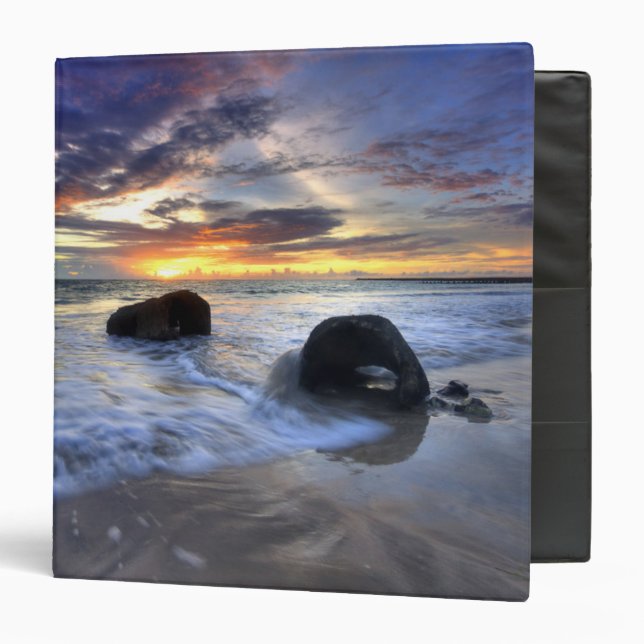 Sunset At Kedonganan Beach Binder (Front/Inside)