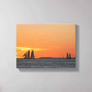 Sunset at key West, Florida Canvas Print