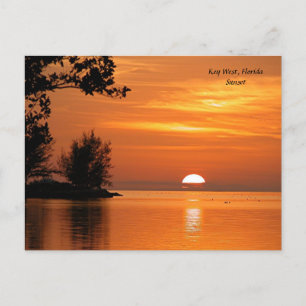 Sunset at Key West, Florida Postcard