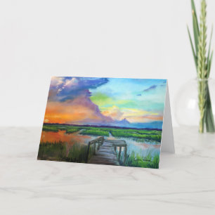 "Sunset at Lady Lake" Blank Note Card