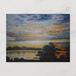 Sunset at Lakeshore Postcard