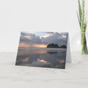 Sunset at LaPush Card