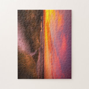 Sunset at Mayflower Beach on The Cape Jigsaw Puzzle