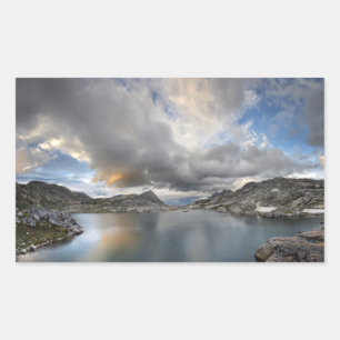 Sunset at Middle Nydiver Lake - Sierra Sticker