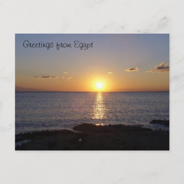 Sunset at Moon Beach - Egypt Carte postale (Devant)