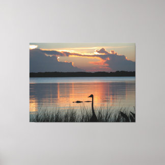 Sunset At Mt Dora , Florida Canvas Print
