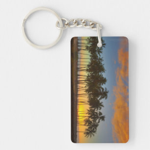 Sunset at National Historic Park Pu'uhonua o Keychain