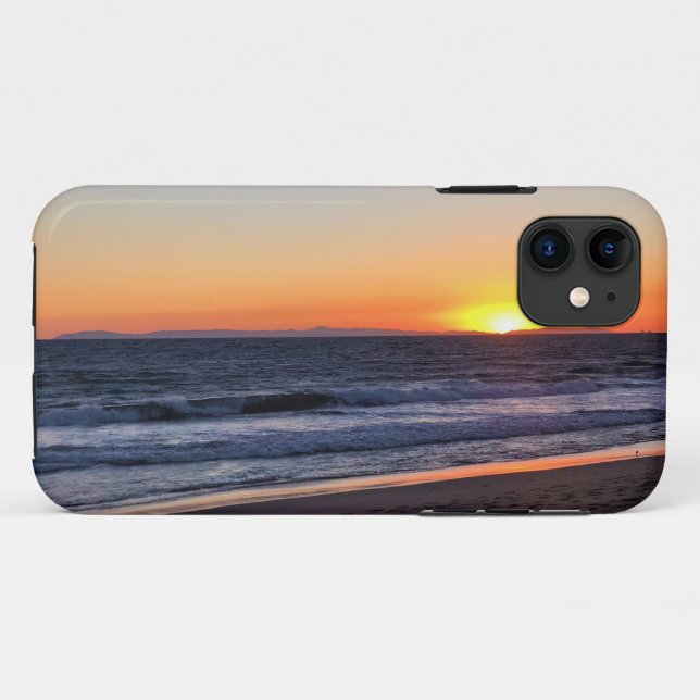 Sunset at Newport Beach, California Case-Mate iPhone Case (Back (Horizontal))