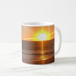 Sunset at Newport Beach, California Coffee Mug