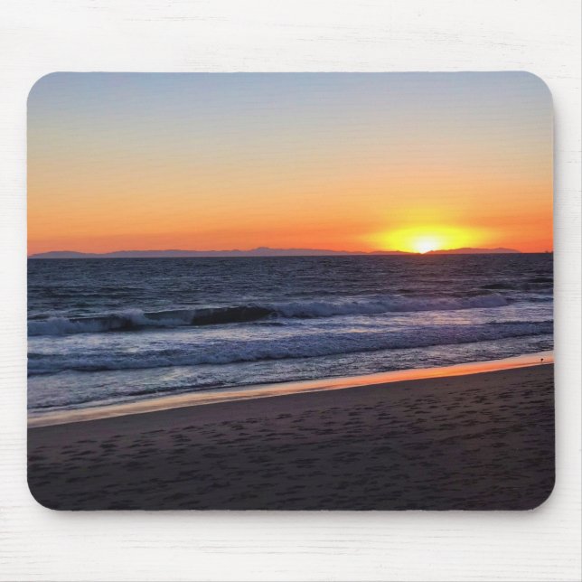 Sunset at Newport Beach, California Mouse Pad (Front)