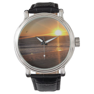 Sunset at Newport Beach, California Watch