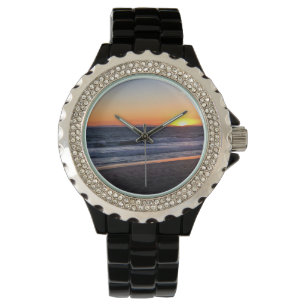Sunset at Newport Beach, California Watch