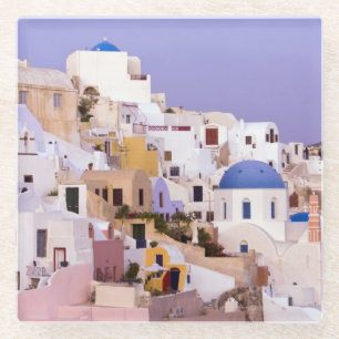 Sunset at Oil, Santorini 2 Glass Coaster