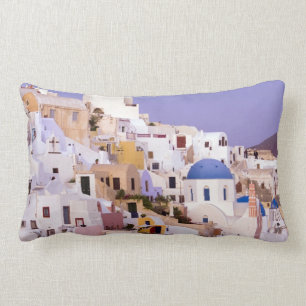 Sunset at Oil, Santorini 2 Lumbar Pillow