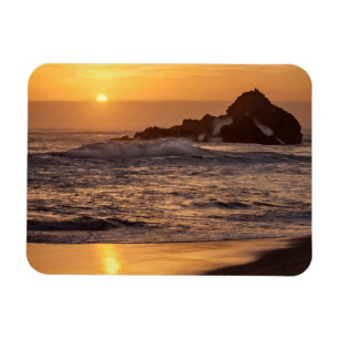 Sunset At Pfeiffer Beach Magnet