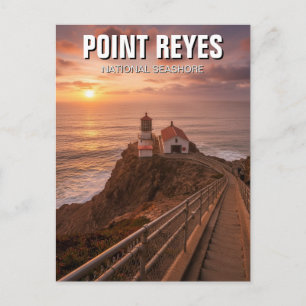 Sunset at Point Reyes National Seashore Travel Postcard