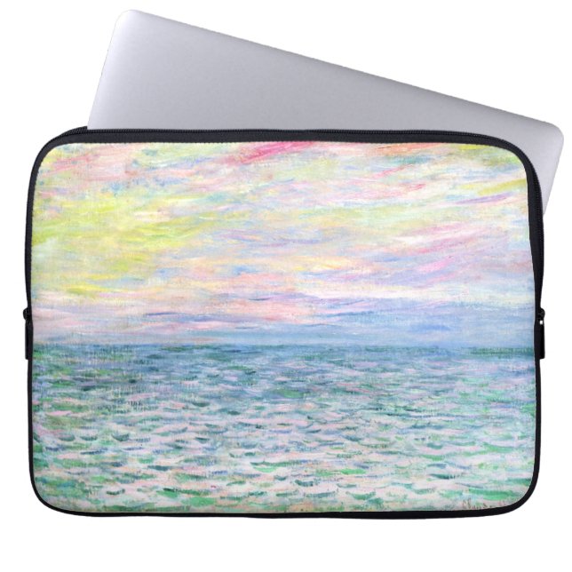 Sunset at Pourville by Monet Laptop Sleeve (Front)