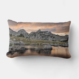 Sunset at Pyramid Lake Lumbar Pillow