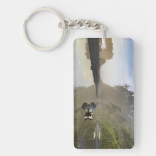 Sunset at Ruby Beach, Olympic National Park, Keychain