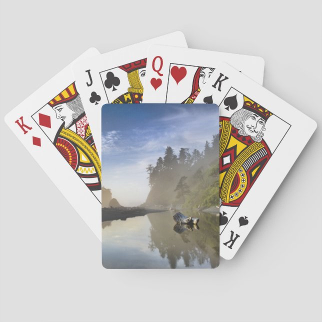 Sunset at Ruby Beach, Olympic National Park, Playing Cards (Back)
