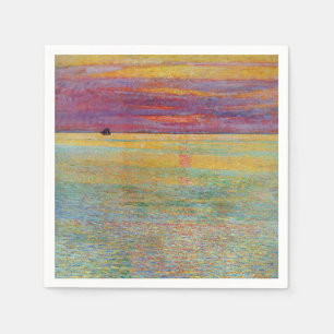 Sunset at Sea (by Childe Hassam) Napkin