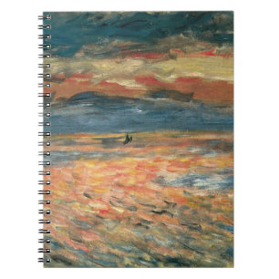 Sunset at Sea by Pierre Renoir, Vintage Fine Art Notebook