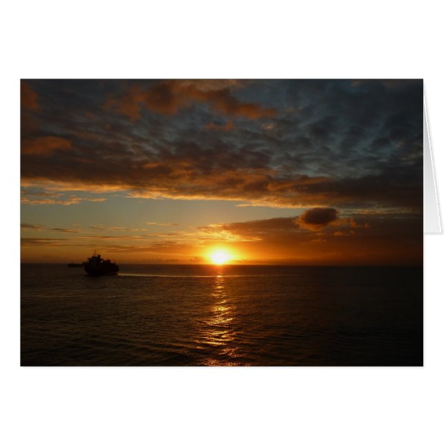Sunset at Sea II Tropical Seascape (Front Horizontal)