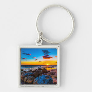 Sunset At Sea Keychain