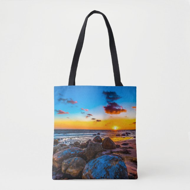 Sunset At Sea Tote Bag (Front)