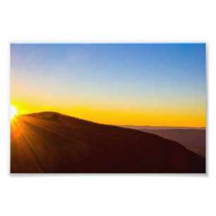 Sunset at Shenandoah National Park, Virginia Photo Print