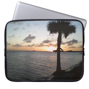 Sunset At The Beach Laptop Sleeve