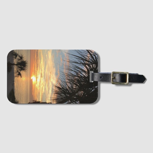 Sunset At The Beach Luggage Tag (Front Horizontal)