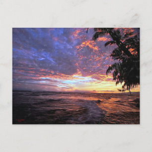 Sunset at the Beach...Postcard Postcard