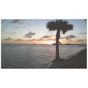 Sunset At The Beach Tablecloth