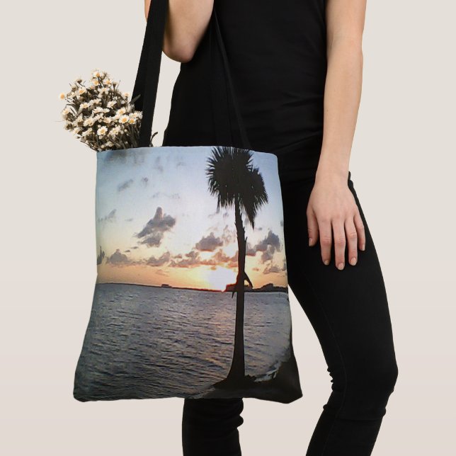 Sunset At The Beach Tote Bag (Close Up)