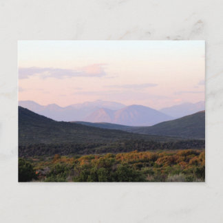 Sunset at The Black Canyon of The Gunnison, CO Postcard