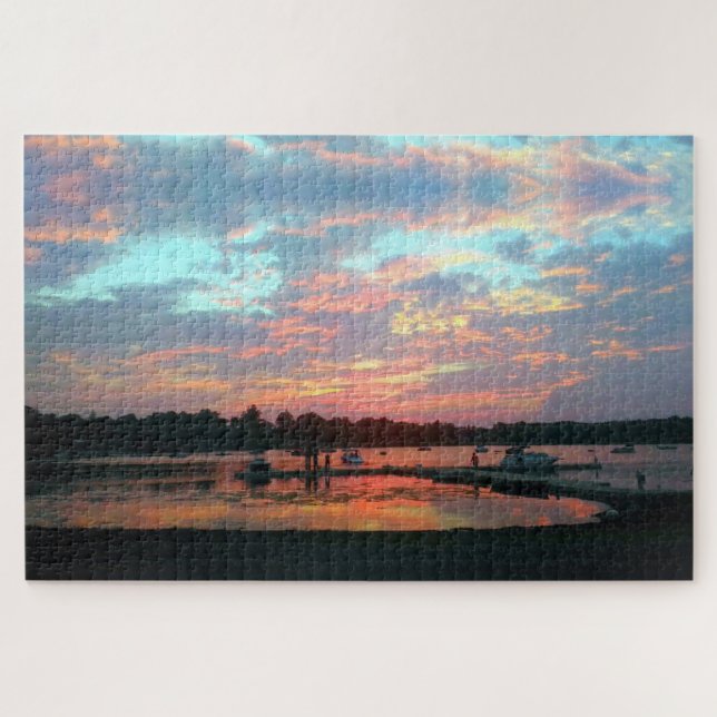 Sunset at The Cove Jigsaw Puzzle (Horizontal)