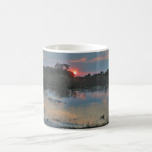 Sunset At The  Okavango, Botswana  Coffee Mug